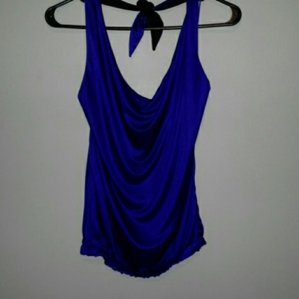 Beautiful purple reversible halter top
